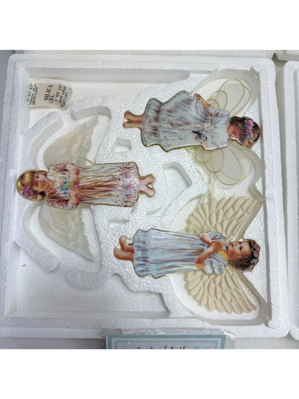 Bradford Dona Gelsinger Heaven's Little Angels Christmas Ornaments Sets 9-12 - Picture 4 of 8